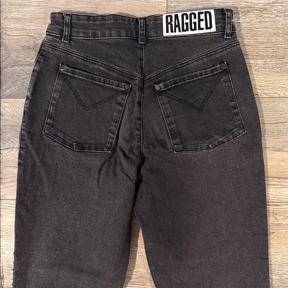 The Ragged Priest Black Distressed High-Rise Women’s Jeans